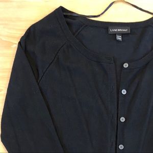 Black button up cardigan 14/16